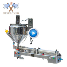 Bespacker new type semi auto liquid filling machine with heater and mixer